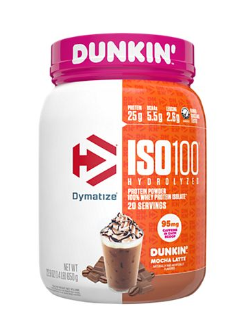 Dymatize ISO 100 20 SERV Dunkin Mocha Latte