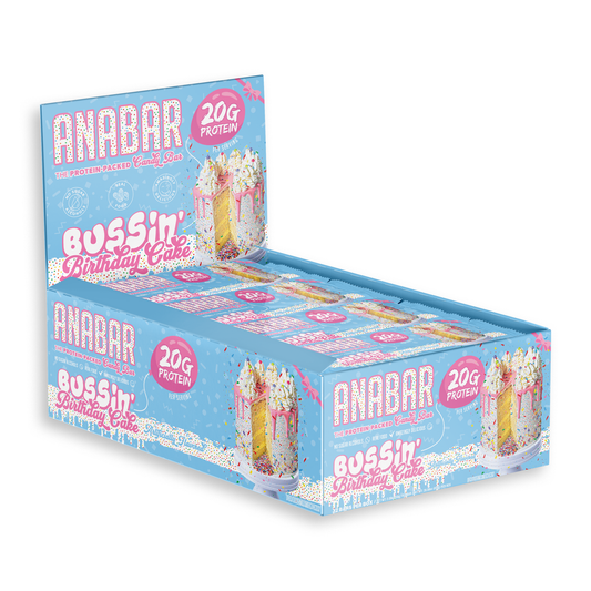 Anabar Protein Bar 12box Bussin' Birthday Cake