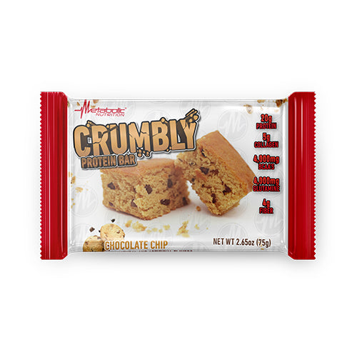 Metabolic Nutrition CRUMBLY PROTEIN BAR - CHOCOLATE CHIP / 12 BARS