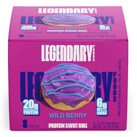 Legendary Protein Sweet Roll 6pack Wildberry