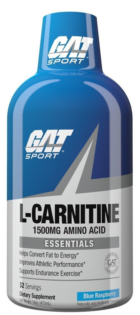 GAT Liquid L-Carnitine 1500 16oz Blue Raspberry