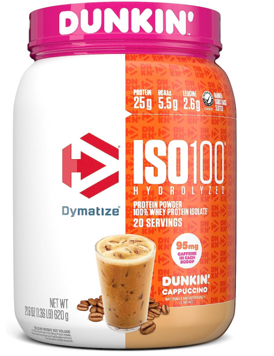 Dymatize ISO 100 20 SERV Dunkin Cappuccino