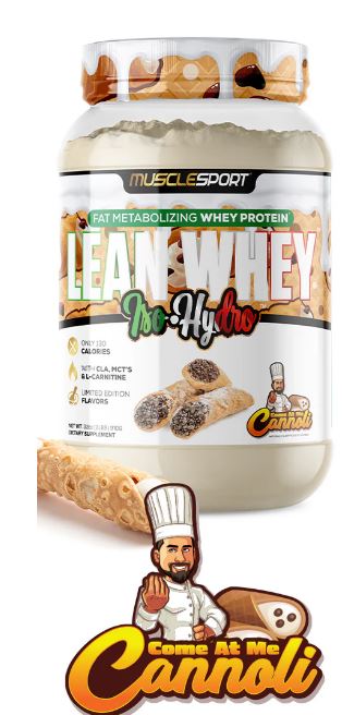 MuscleSport LEAN WHEY ISO HYDRO Revolution 2LB Cannoli