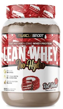 MuscleSport LEAN WHEY ISO HYDRO Revolution 2LB RED VELVET