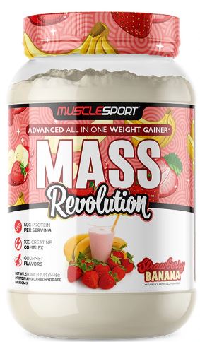 MuscleSport MASS REVOLUTION 3.2lb STRAWBERRY BANANA