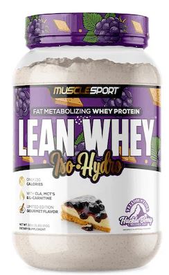 MuscleSport LEAN WHEY ISO HYDRO Revolution 2LB Huckle Berry Cheesecake