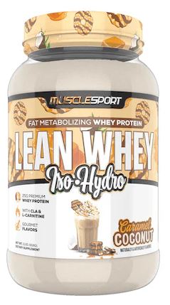 MuscleSport LEAN WHEY ISO HYDRO Revolution 2LB Caramel Coconut