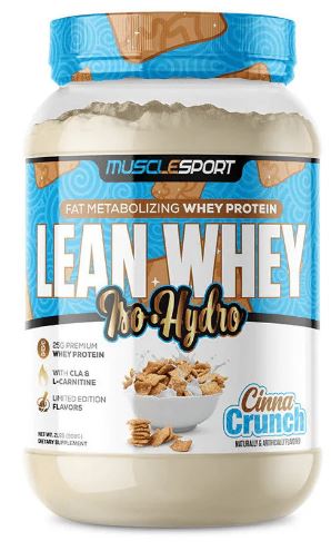 MuscleSport LEAN WHEY ISO HYDRO Revolution 2LB CINNA CRUNCH