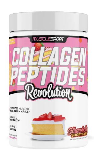 MuscleSport COLLAGEN PEPTIDES STRAWBERRY SHORTCAKE 360GM