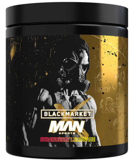 Black Market X MAN Sports Preworkout 40serv Strawberry Lemonade