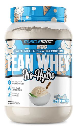 MuscleSport LEAN WHEY ISO HYDRO Revolution 2LB VANILLA ICE CREAM