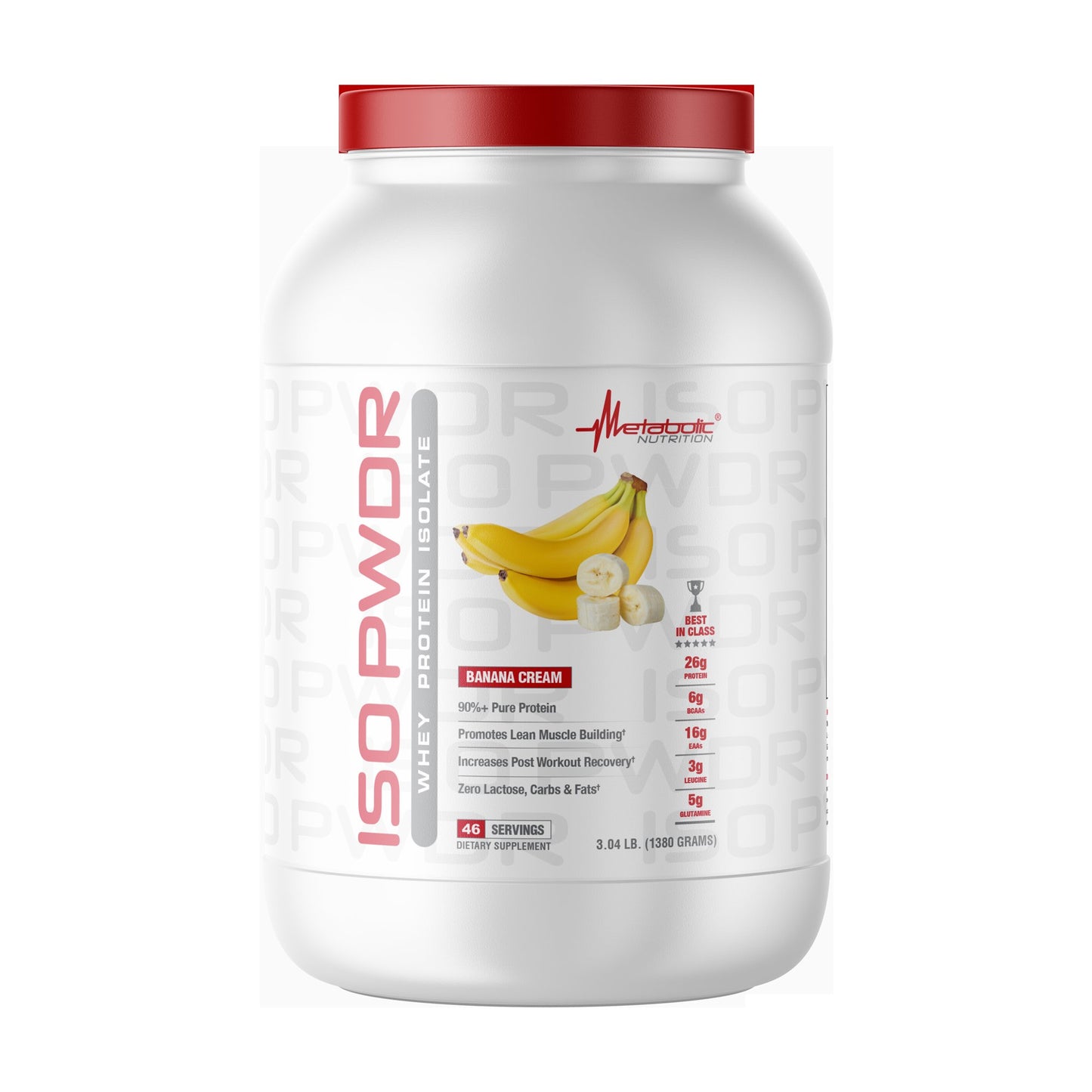 Metabolic Nutrition ISO PWDR 3.04 LB - BANANA CREAM