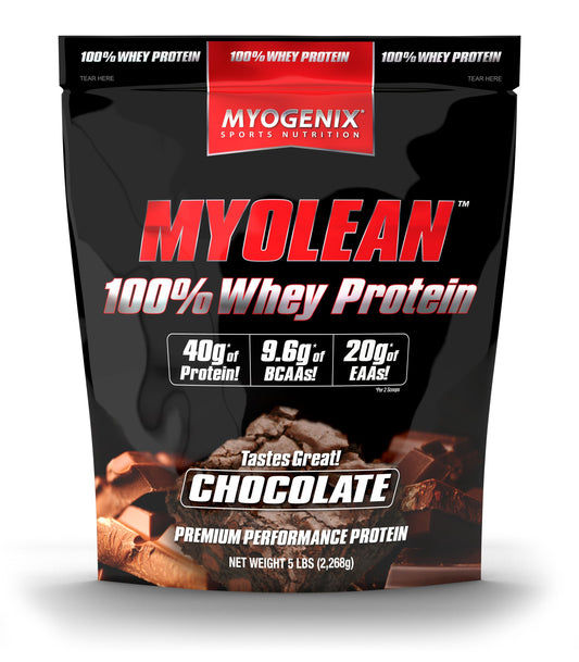 Myogenix Myolean 5Lb 100% Whey Chocolate Bag