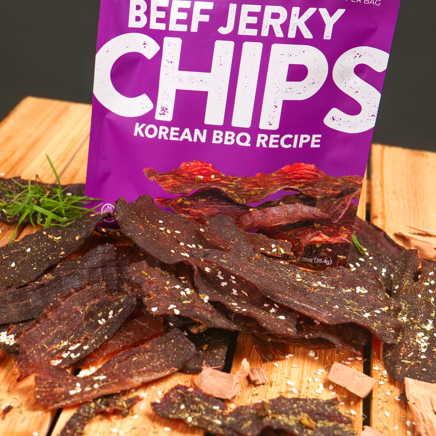 Wicked Cutz Korean BBQ Recipe Beef Jerky Chips - 1.25oz