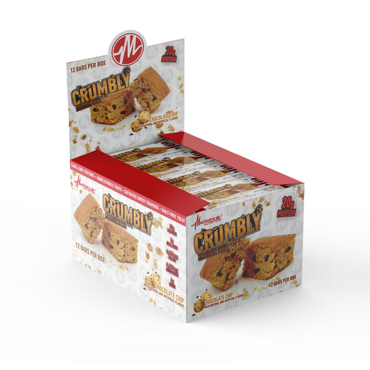 Metabolic Nutrition CRUMBLY PROTEIN BAR - CHOCOLATE CHIP / 12 BARS