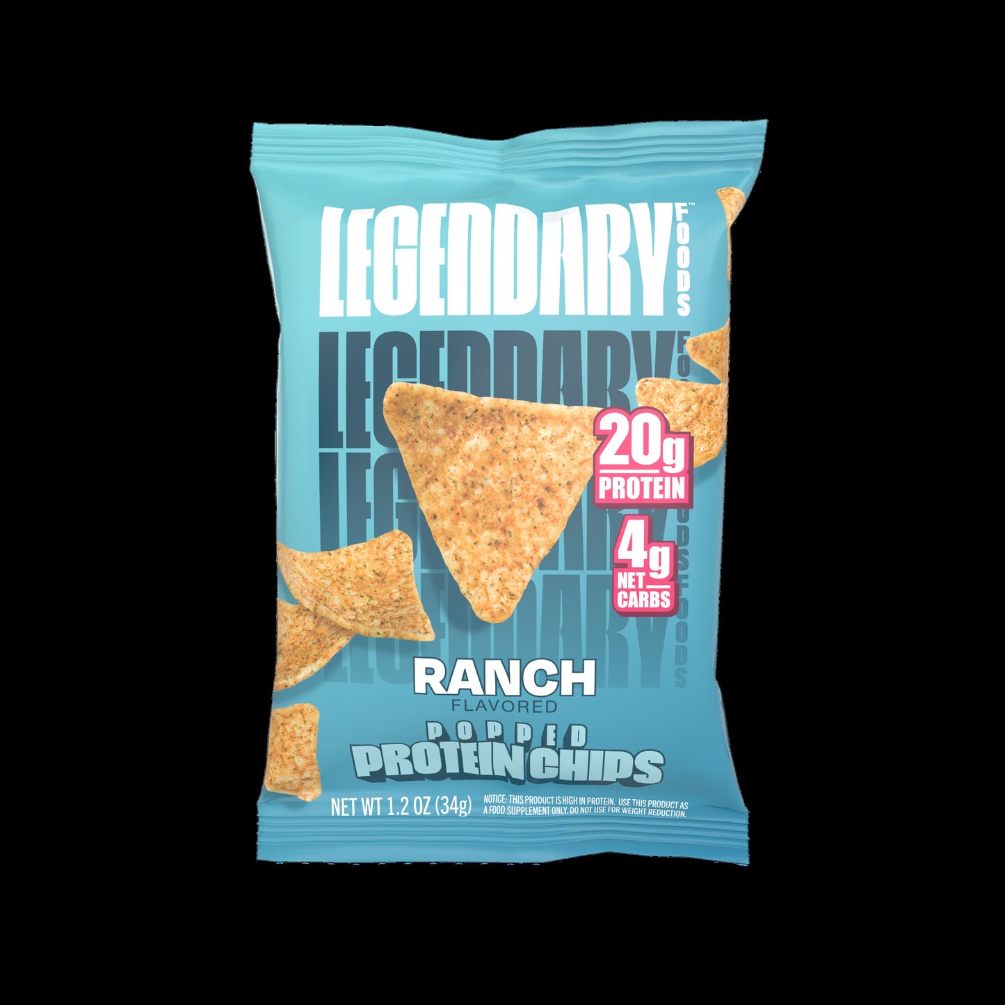 Legendary Foods Popped Protein Chips 7ct Ranch