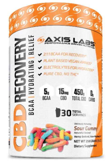 Axis Labs CBD Recovery BCAA 30serv Sour Gummy