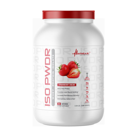 Metabolic Nutrition ISO PWDR 3.04 LB - STRAWBERRY CREAM
