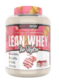 MuscleSport LEAN WHEY ISO HYDRO Revolution 5LB STRAWBERRY CREME