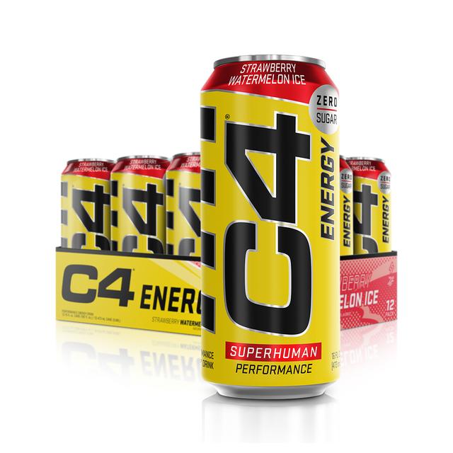 Cellucor C4 Original Carbonated Strawberry Watermelon Ice 12 Cans