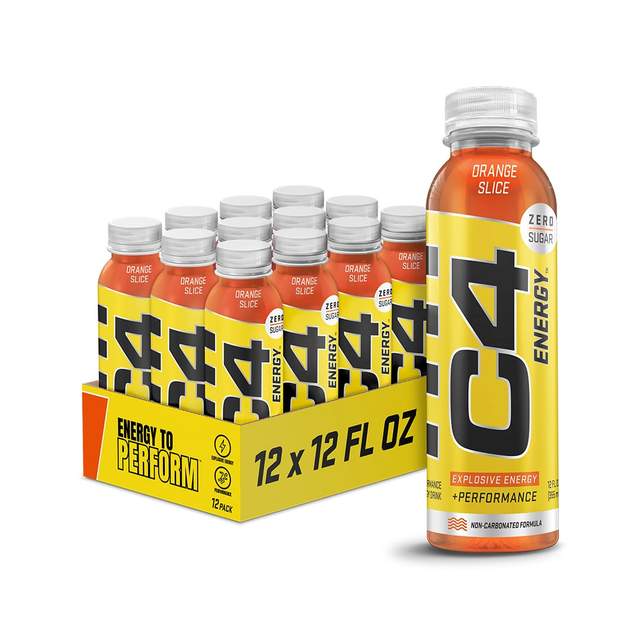 Cellucor C4 On The Go Orange Burst Case  12 bottles