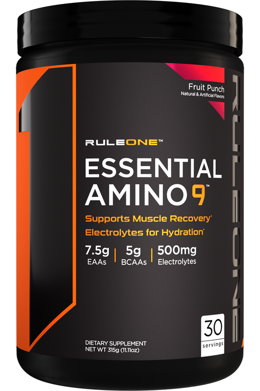 R1 Essential Amino 9 30 serv Fruit Punch.