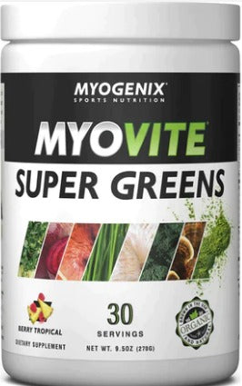 Myogenix Super Greens 30serv Berry Tropical