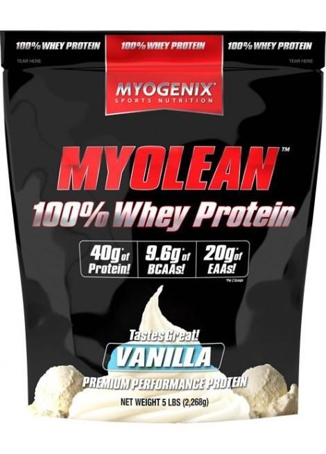 Myogenix Myolean 5Lb 100% Whey Vanilla Bag
