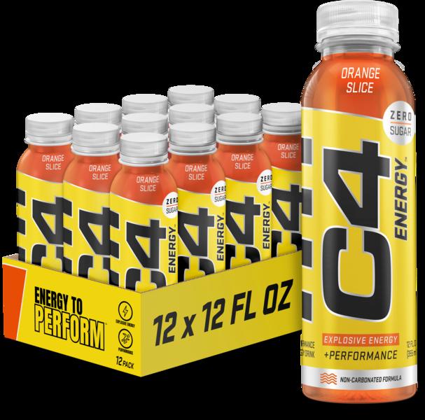 Cellucor C4 On The Go Orange Burst Case  12 bottles