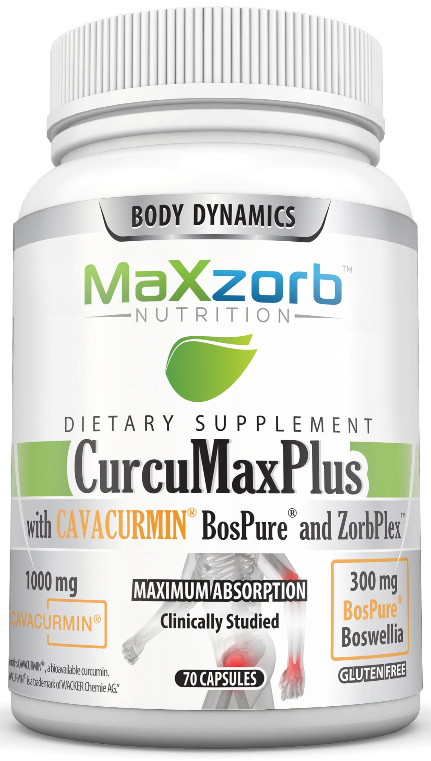 Body Dynamics Maxzorb CurcuMaxPlus Curcumin 70caps