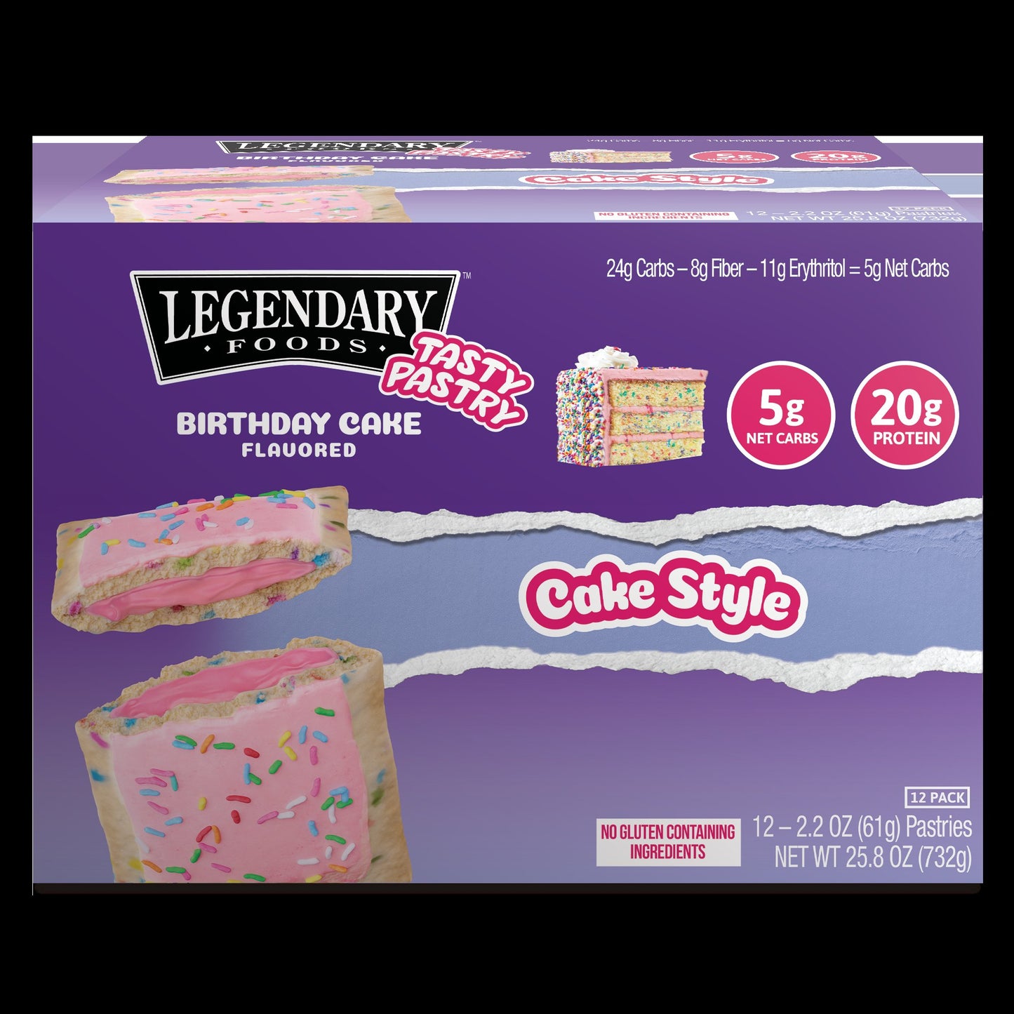 Legendary Tasty Pastry 12pack - Birthday Cake