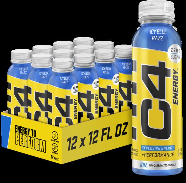 Cellucor C4 On The Go Blue Razz Case 12 bottles